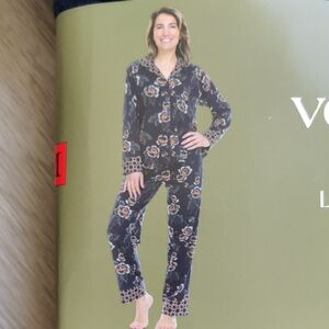 Vera Bradley Navy Floral Pajama Set